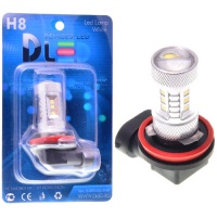  Светодиодная автомобильная лампа DLED H8 - 12 SMD2323 + 2 CREE XB + Линза (2шт.)