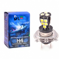 Светодиодная автомобильная лампа DLED H4 - 18 SMD 5050 conical (2шт.)